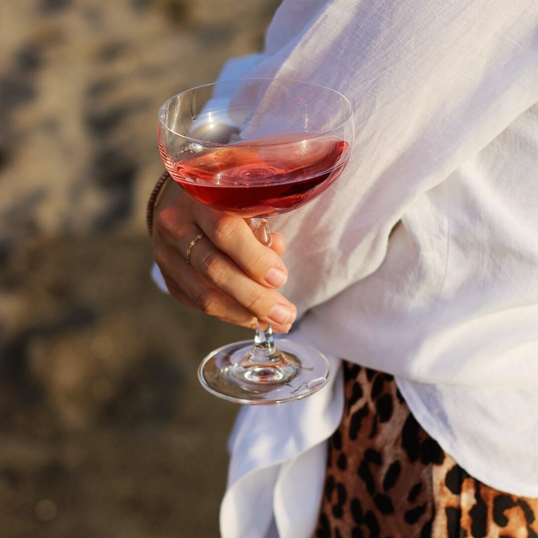 City Winery Atlanta editorial photo of a woman holding a wine glass