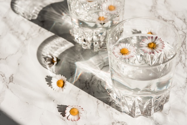 pretty water glasses for entertaining