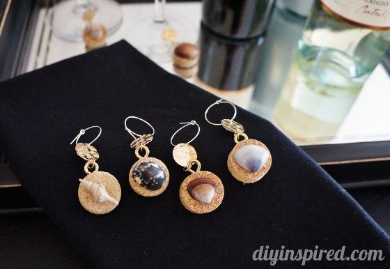 DIY Recycled Wine Cork Wine Charms